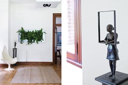 Rectangular como el ventanal al que mira, ‘Live picture’, de la empresa argentina Greentec, es una “naturaleza viva” hecha con tecnología holandesa. Y un signo de vanguardia, humor y audacia en la ambientación, valores muy de esta casa.