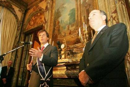 Redrado y el embajador de Brasil, Mauro Vieira
