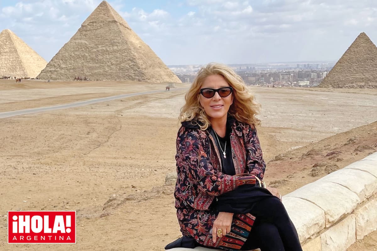 Reech frente a las pirámides Keops, Kefrén y Micerino. “Es un lugar imponente. La sola contemplación te inspira a conectar con el alma y abre el corazón”, dice.