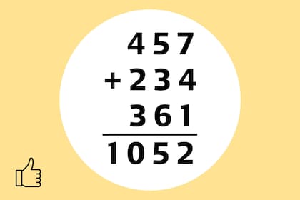 Reemplazamos todas las letras por su respectivos valores numéricos, sumamos y obtenemos 1052 como resultado