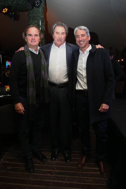 Referentes del polo reunidos: Eduardo Heguy, "Taio" Novillo Astrada y Delfín Uranga