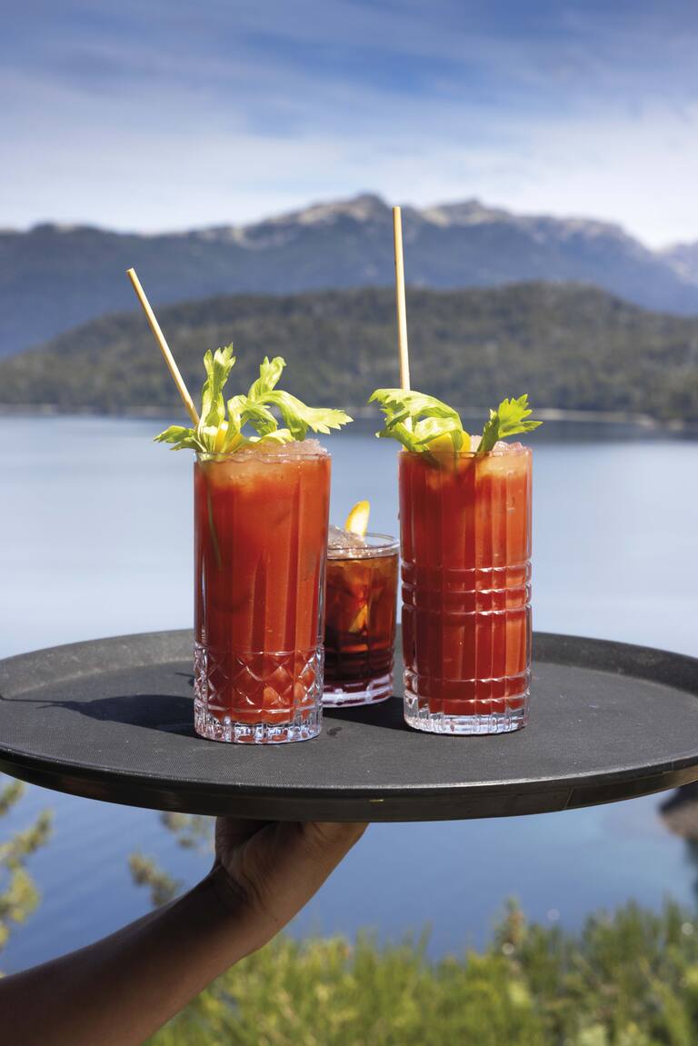 Refrescantes tragos en El Mirador.