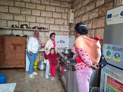 Refugiados en el hogar (Fotografía: Elisabetta Piqué)