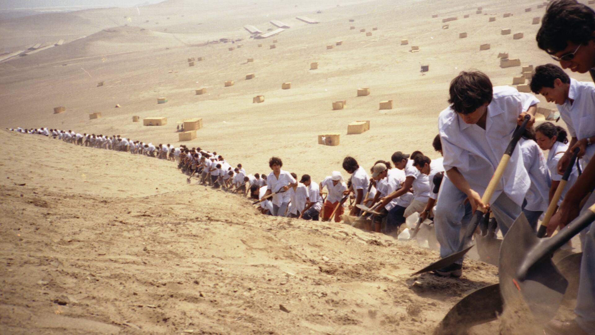 Registro de la acción Cuando la fe mueve montañas (2002)
