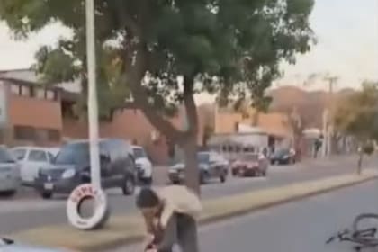 Registro de un transeúnte del incidente en San Luis