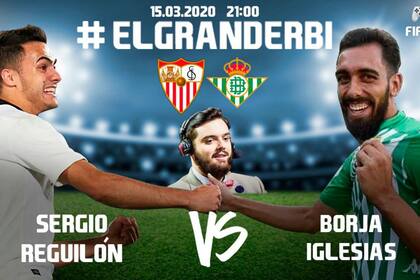 Reguilón y Borja Iglesias jugaron un Sevilla-Betis en FIFA 20 y 60 mil personas lo vieron en vivo