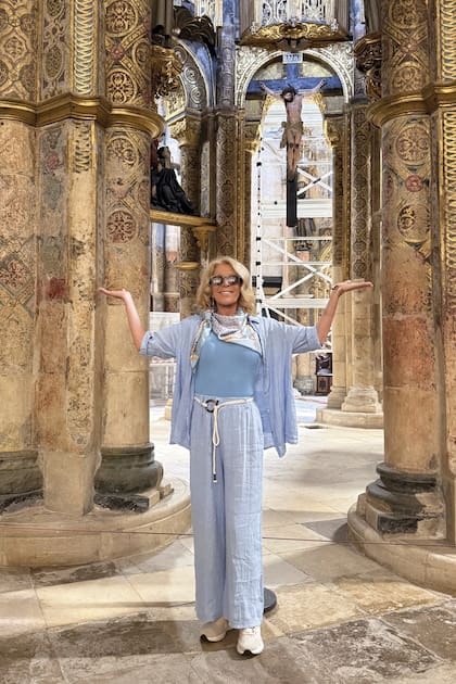 Reina, en el oratorio de los templarios (conocido como la Charola) del Convento de Cristo