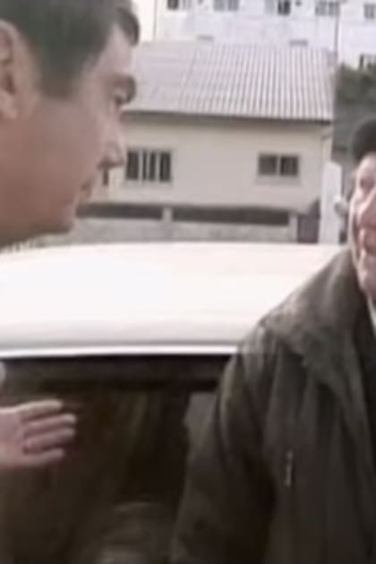 Reinhard Koops, agente nazi, durante el encuentro con el periodista Samuel Donaldson en Bariloche, en 1994