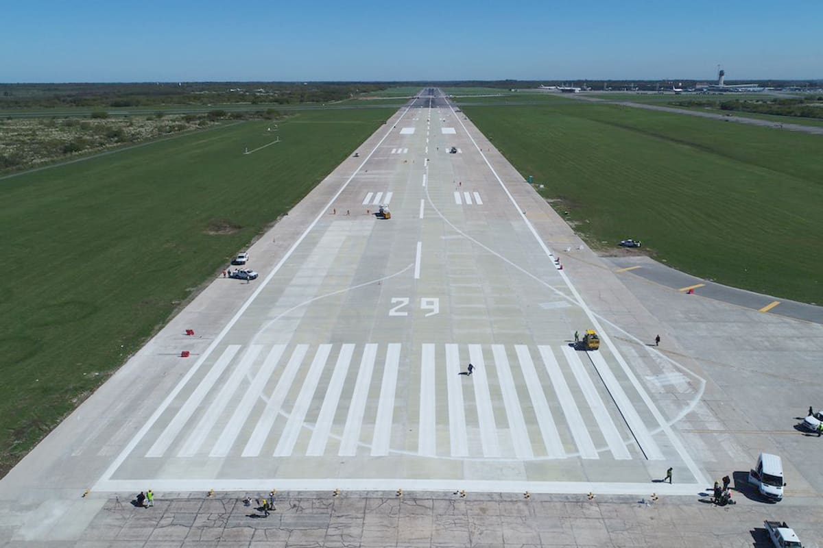Remodelación de Ezeiza: así quedó la nueva pista principal