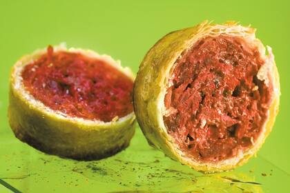 Remolacha, jengibre y queso de cabra