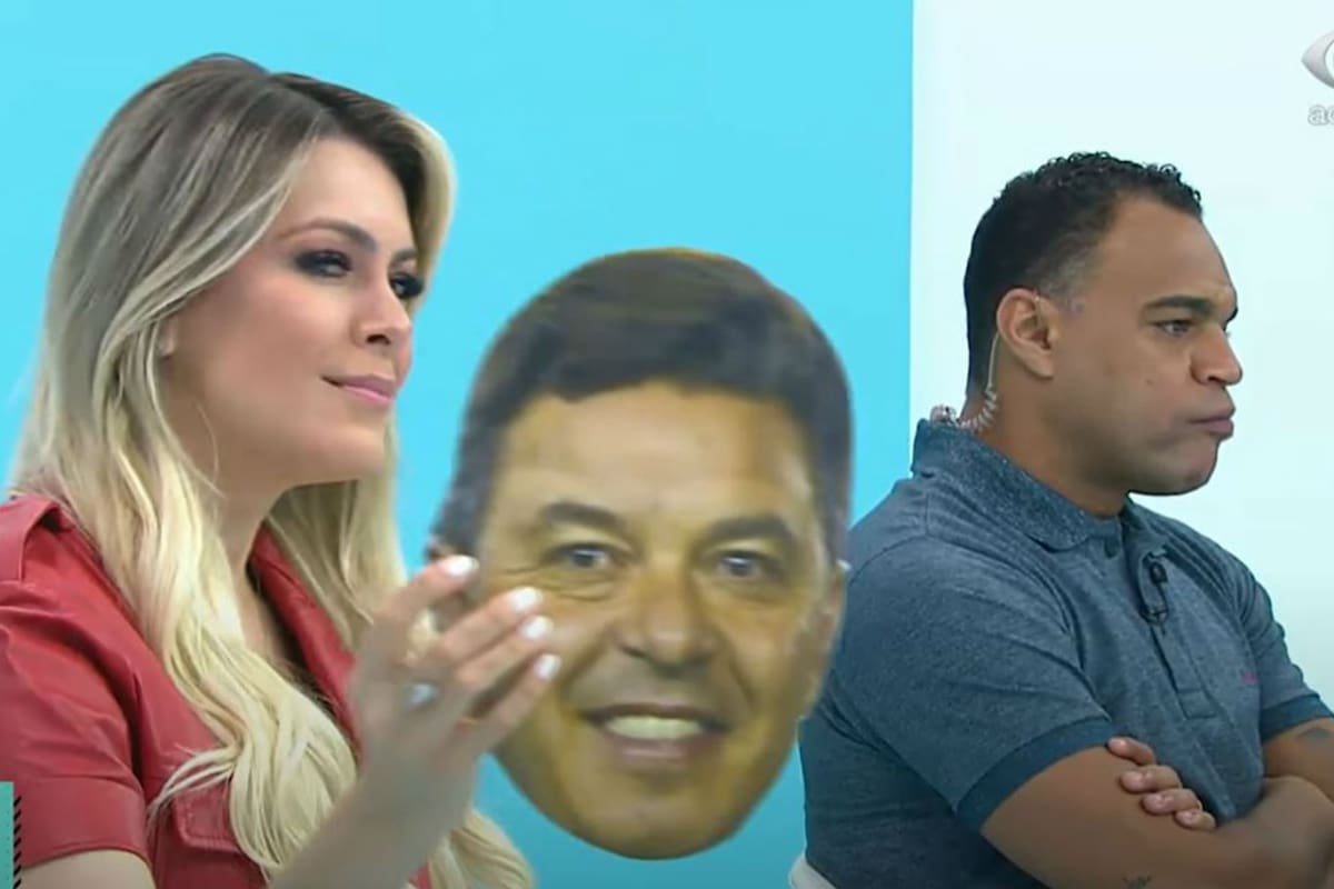 Renata Fan, hincha de Inter, cargó a Denison, campeón del mundo con Brasil en 2012, por la eliminación de San Pablo