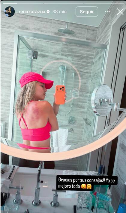 Renata Zarazúa en otra de sus historia de Instagram