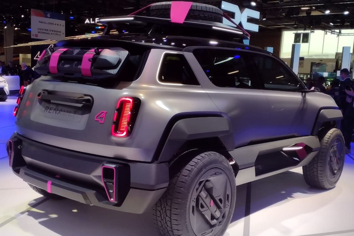 Renault 4 Concept, la presentación estelar de la marca del rombo en el Salón. Anticipa las formas del futuro SUV para el segmento B (chico) que saldrá al mercado en 2025.