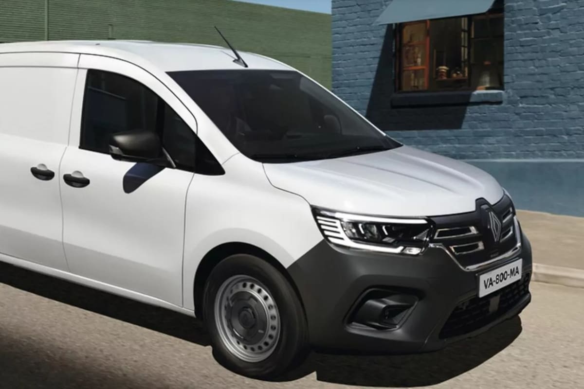 Renault presentó el restyling de la Kangoo eléctrica, que luce el nuevo logo de la marca