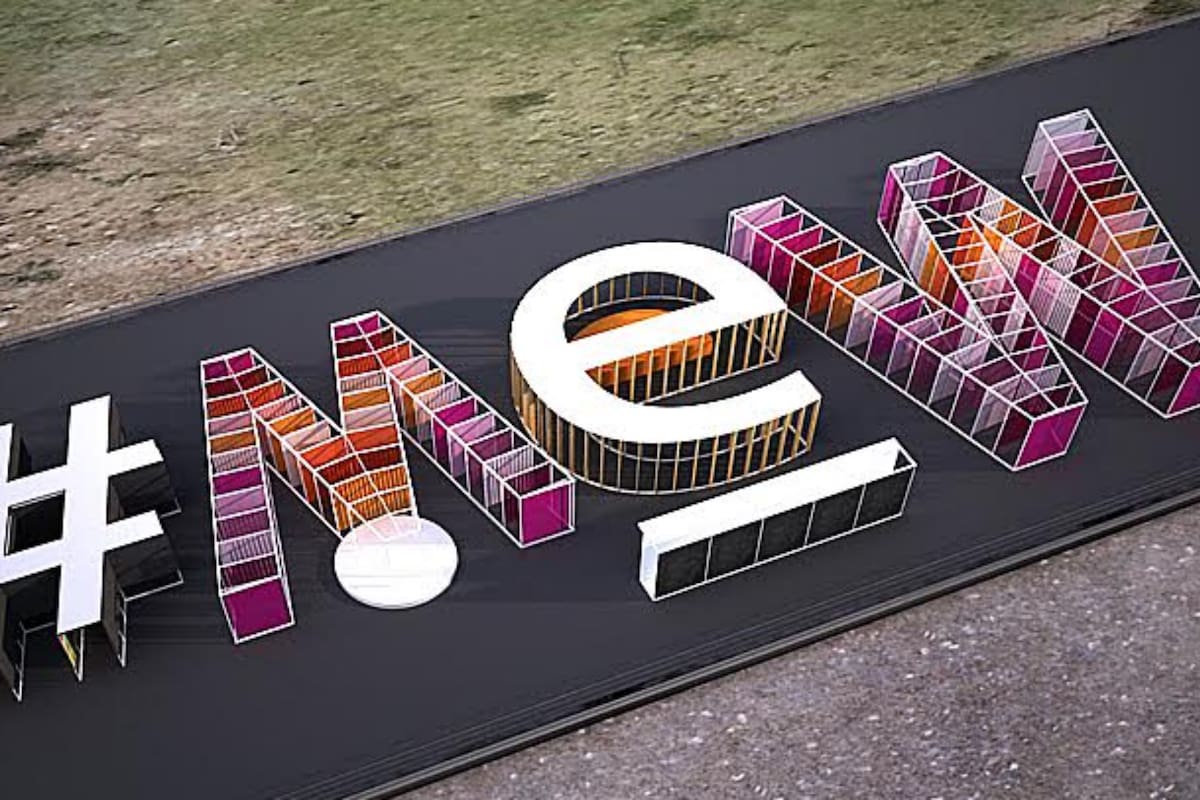 Render de la instalación en homenaje a Maria Elena Walsh