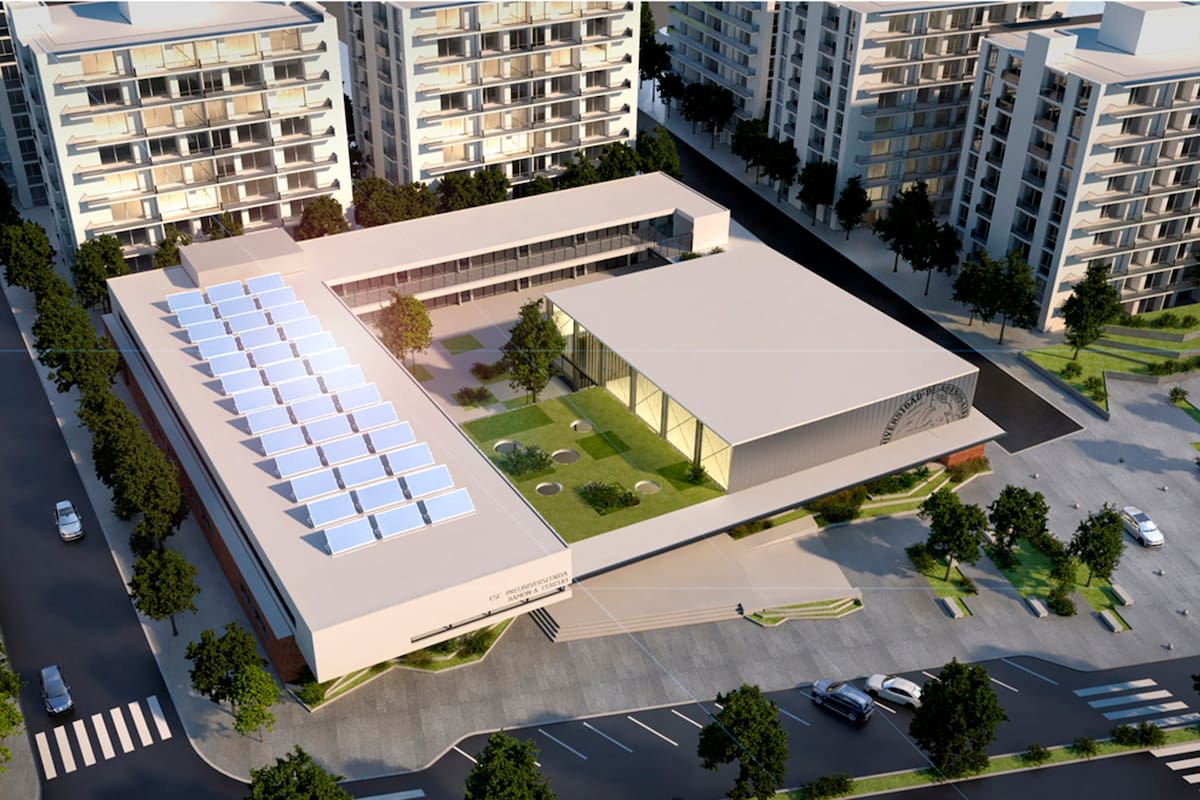 Render de la nueva escuela, que abrirá en marzo de 2020