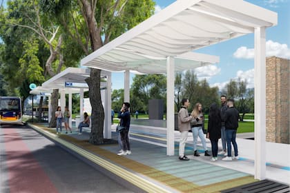 Render de un "parador icónico"