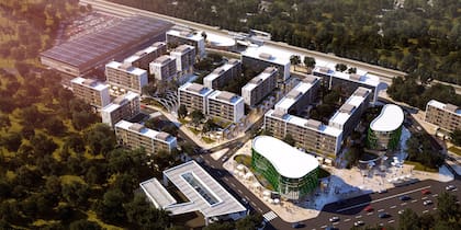 Render de un sector del proyecto del empresario Mateo Corvo Dolcet