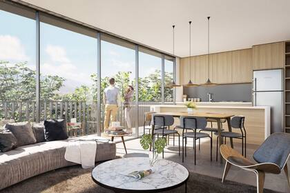 Render de uno de los proyectos de la desarrolladora Tierra Firme en la provincia de Mendoza