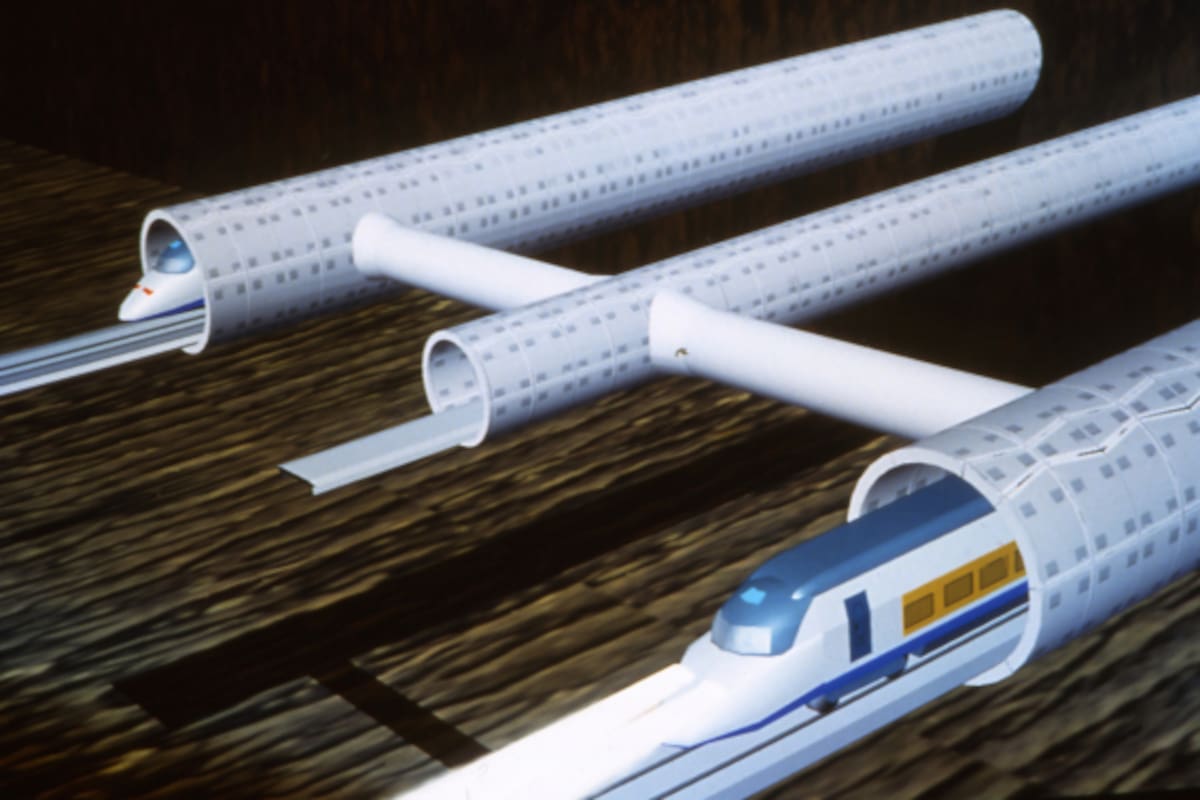 Render del proyecto de túnel ferroviario bajo el Estrecho de Gibraltar (Secegsa)