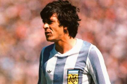 René Houseman durante el Mundial 1978