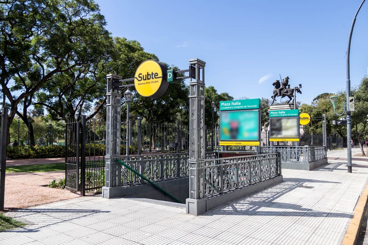 Renovarán la estación Plaza Italia del subte D y permanecerá cerrada por tres meses