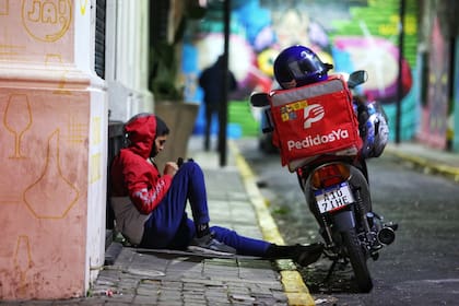 Repartidores de Rappi, Glovo y PedidosYa