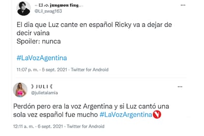 Repercusiones: algunos usuarios se indignaron por la elección de canciones de la final de La Voz Argentina