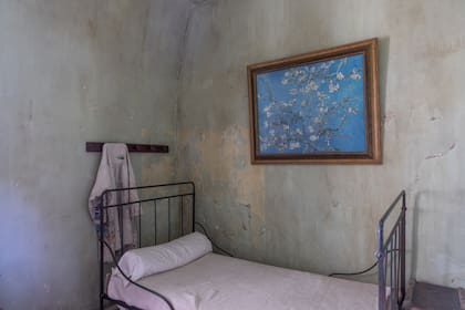 Réplica de la habitación del pintor en el hospital.