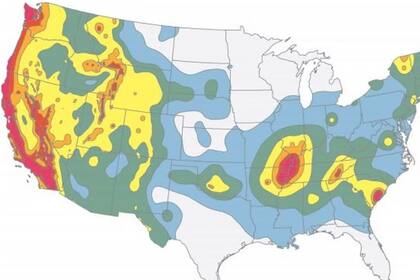 Reporte oficial de los temblores ocurridos en EE.UU. durante las últimas horas
