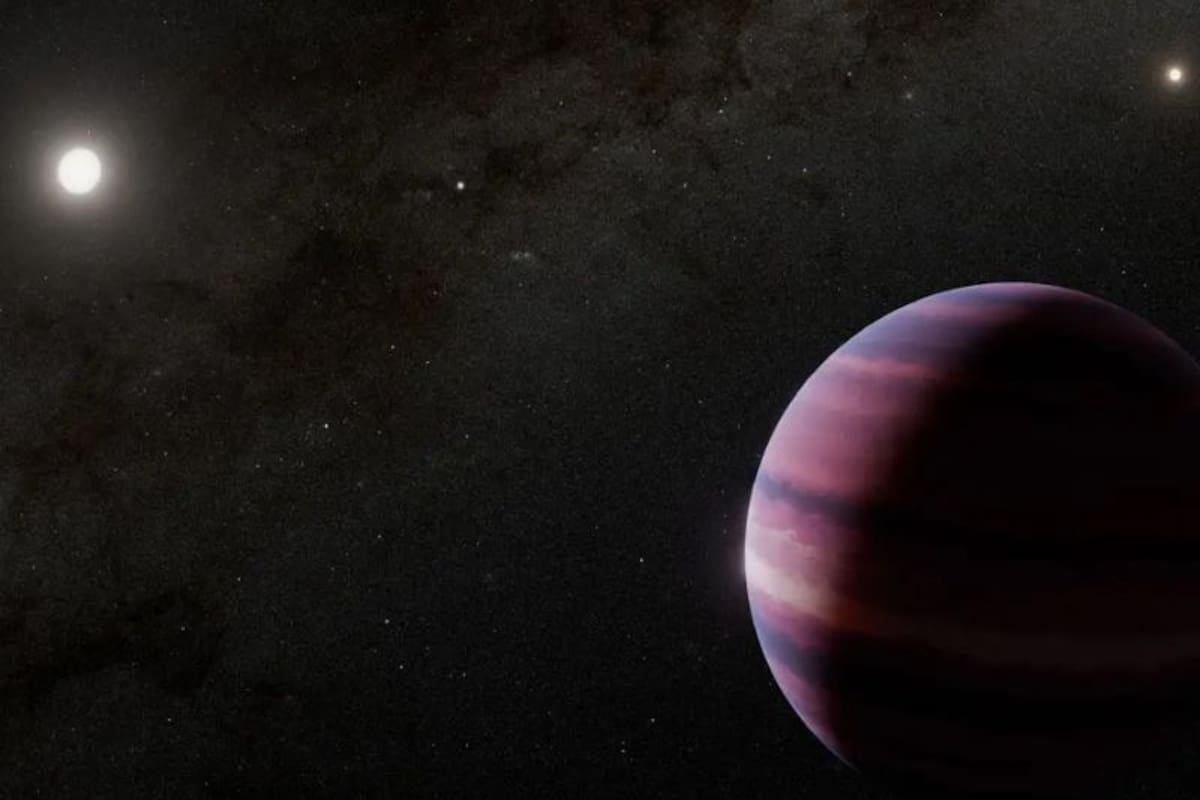 Representación artística del gigante gaseoso que orbita Alfa Centauri A