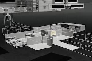 Representación de las bóvedas debajo del hospital Al-Sahel compartida por Isarel