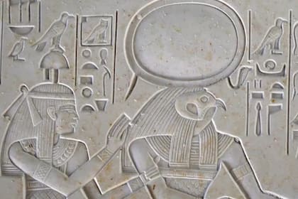 Representación del dios del Sol en el antiguo Egipto
