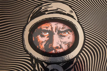 Reproducción de un original que Martín Oesterheld, nieto del creador de El Eternauta, tiene en su casa