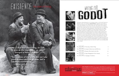 Reproducción del programa de Esperando a Godot, de la Roundabout Theatre Company, que se presentó en donde había funcionado la disco Studio 54