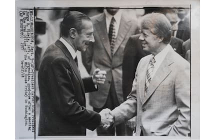 Jorge Rafael Videla y Jimmy Carter.