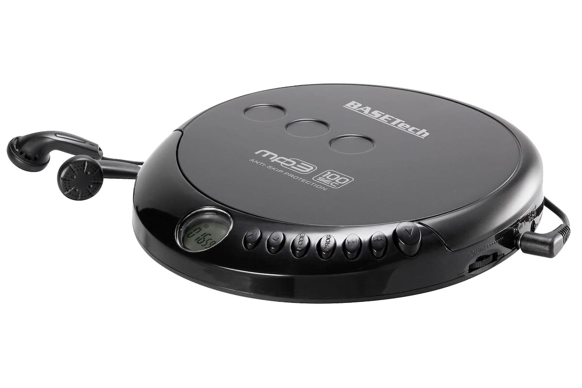 Reproductor de CD portátil para escuchar con auriculares que tuvo su auge en los años 90.