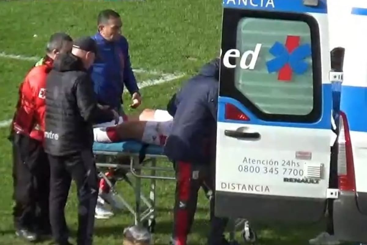 Rescaldani fue trasladado en ambulancia hasta el hospital donde quedó en observación