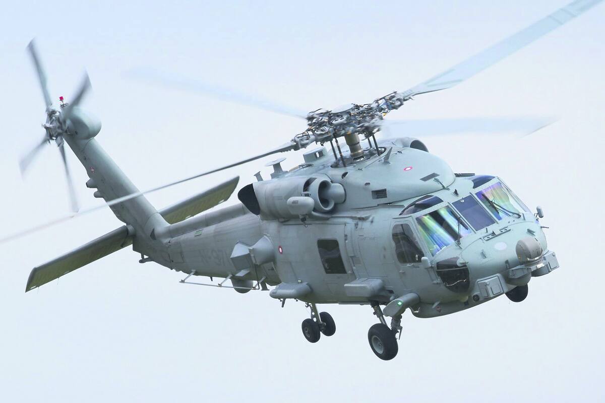 Rescataron a una mujer en helicóptero