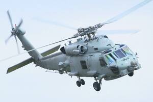 Rescataron a una mujer en helicóptero