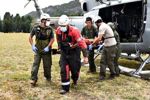 Rescate de andinistas en el Lanín