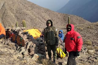 Otro rescate: esta vez, de una mujer accidentada en la alta montaña