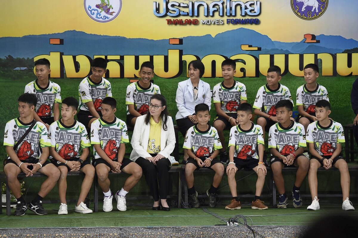 Rescate en Tailandia: los chicos dan una conferencia de prensa antes de volver a sus casas