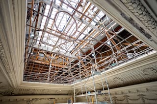 Así es la obra de restauración para recuperar un edificio emblemático de la educación pública porteña