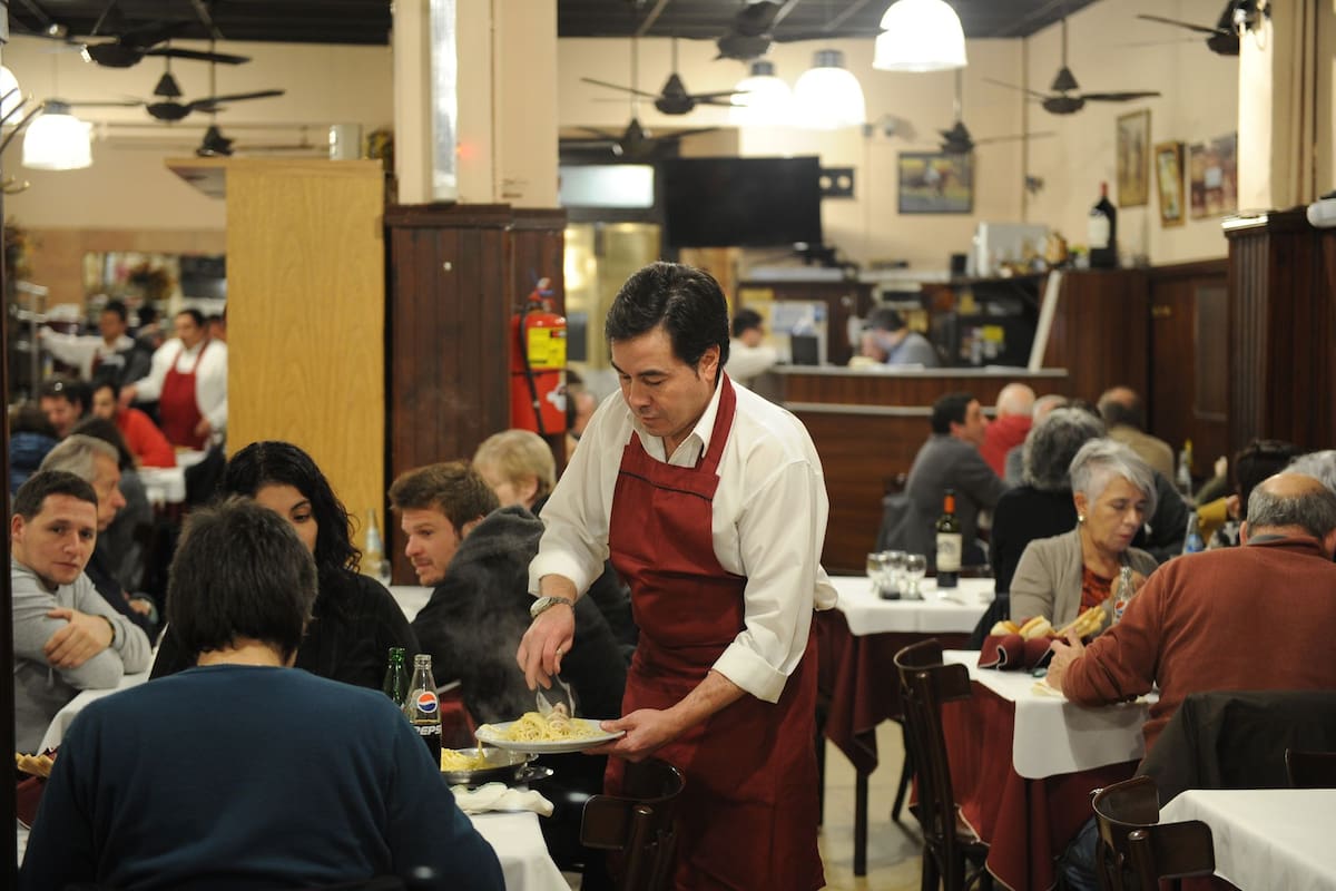 Restaurante Albamonte, en el barrio porteño de Chacarita