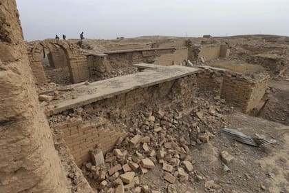 Restos de la ciudad de Nimrud, antigua Larissa