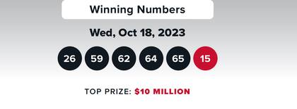 Resultados de la lotería Double Play del 18 de octubre