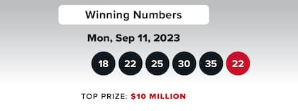 Resultados de la lotería Powerball del 11 de septiembre