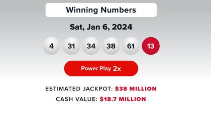 Resultados de la lotería Powerball del 6 de enero