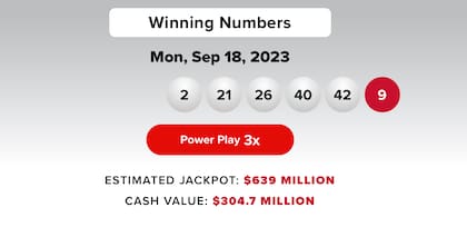 Resultados de Powerball del 18 de septiembre